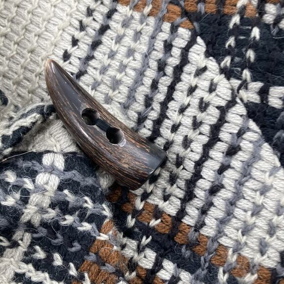 Classiques Entier Womens Gray Black Brown Bias Plaid 3/4 Sleeve Jacket Size S - Picture 5 of 13